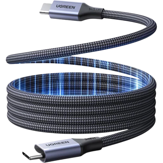 Кабель USB Type-C - USB Type-C, 0.5м, UGREEN L537 - 85529