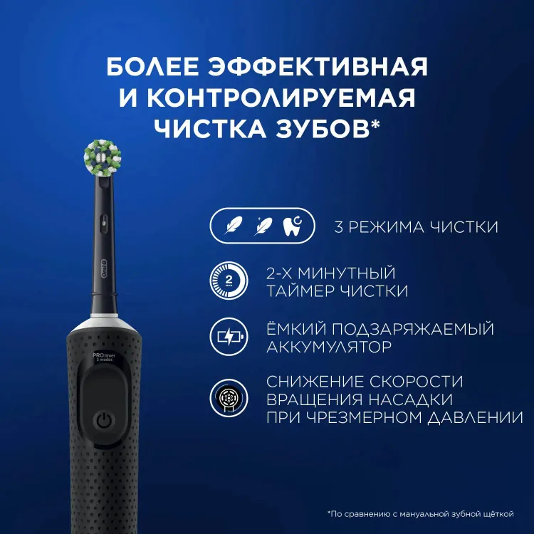 Зубная щётка Oral-B Vitality Pro Black (80368961) - фото 12