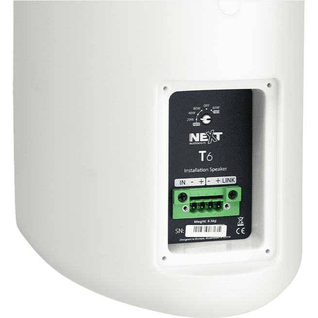Акустическая система NEXT Audiocom T6 White - ACP01956 - фото 3