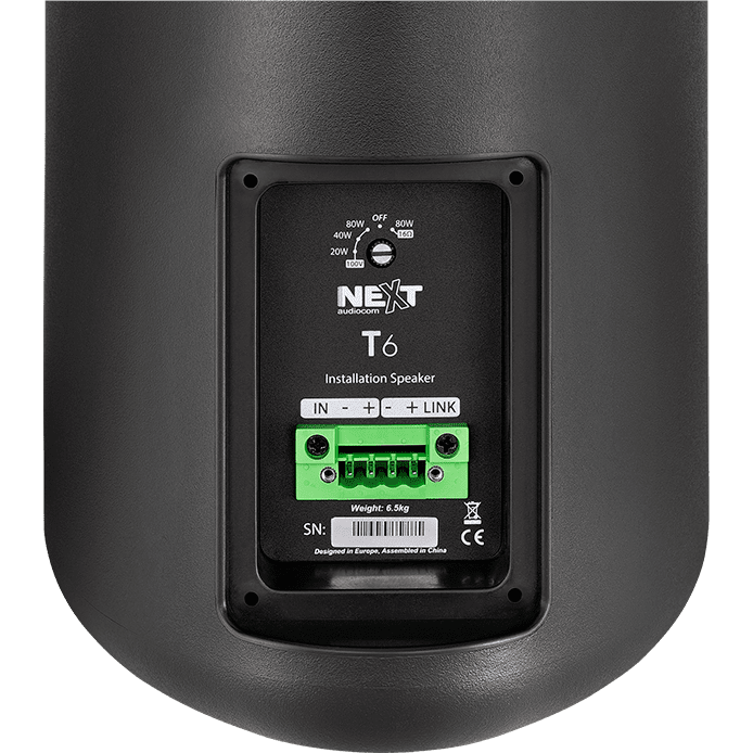 Акустическая система NEXT Audiocom T6 Black - ACP01955 - фото 3