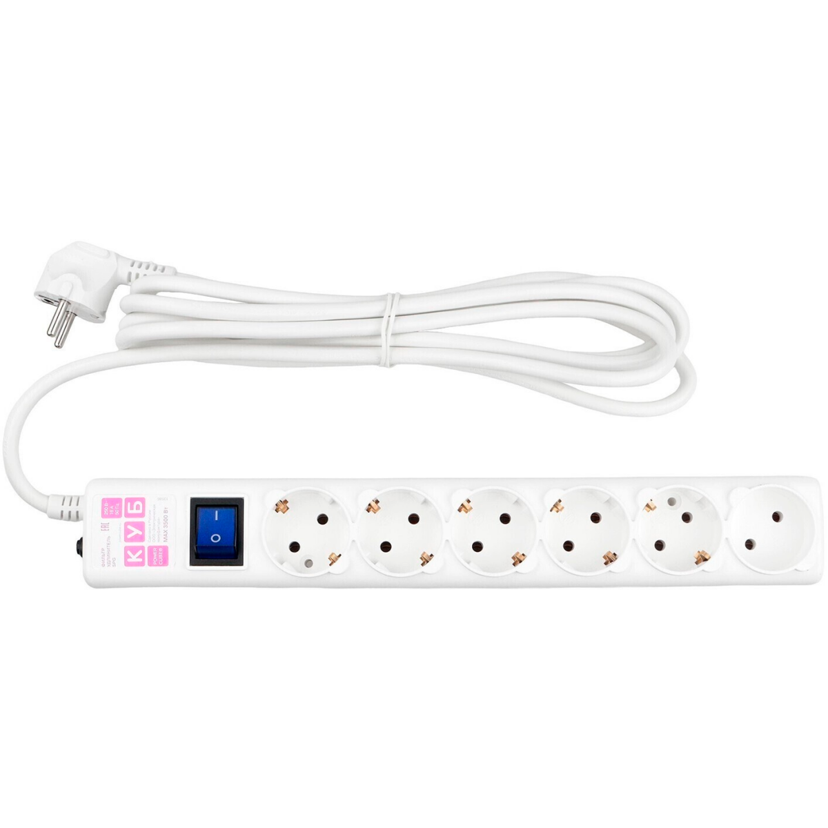 Сетевой фильтр Power Cube SPG6-A5 White