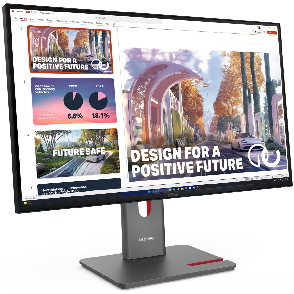 Монитор Lenovo 27" ThinkVision P27QD-40 (64B3GAT2UK) - фото 3