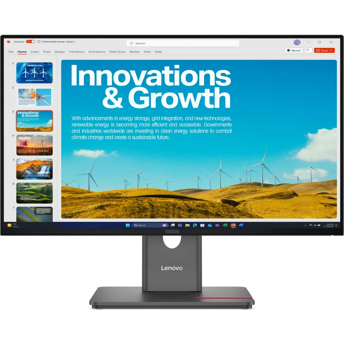 Монитор Lenovo 24" ThinkVision P24QD-40 (64B1GAT1UK)
