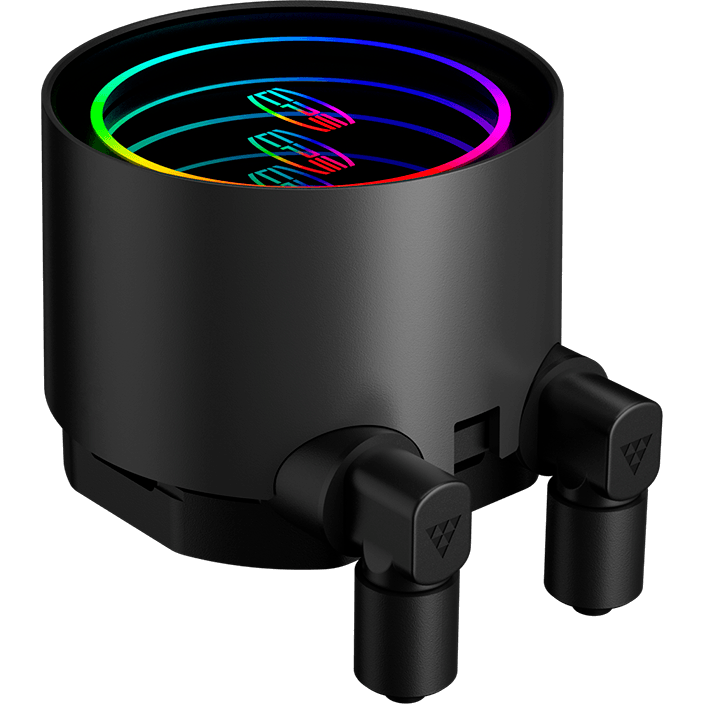 Система жидкостного охлаждения PCcooler DA240 V2 ARGB Black - DA240V2-BKAWXX-GL - фото 3