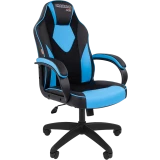 Игровое кресло Chairman Game 17 Black/Blue (00-07213496)