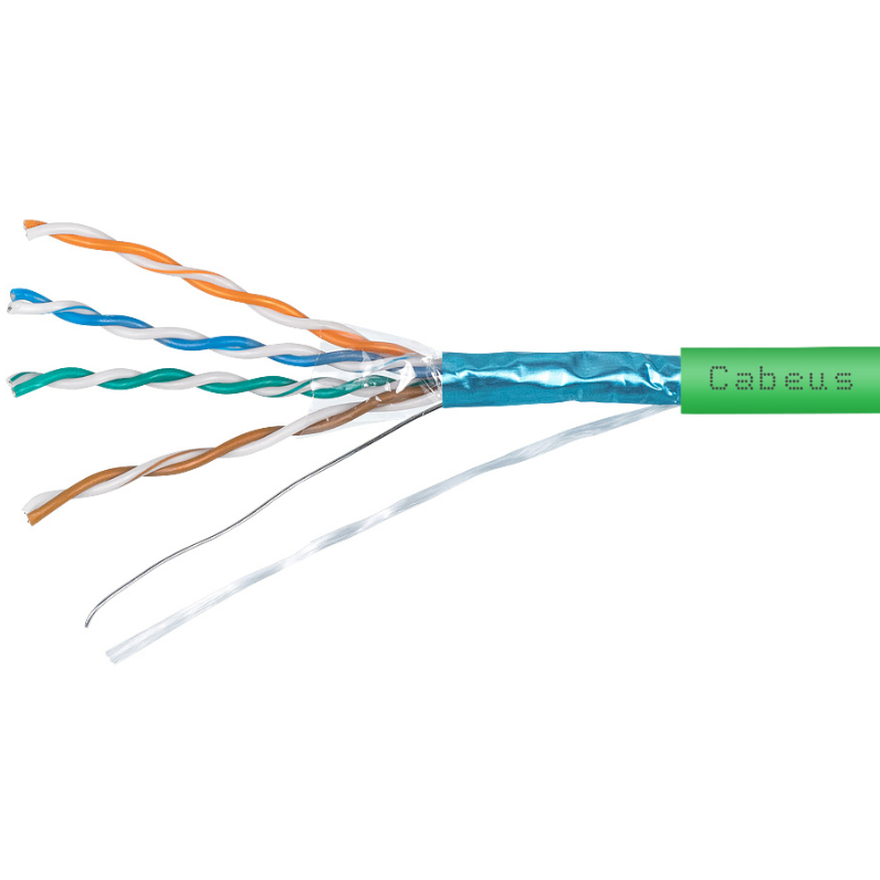 Бухта Cabeus FTP-4P-Cat.5e-SOLID-LSZH-GN, 305м