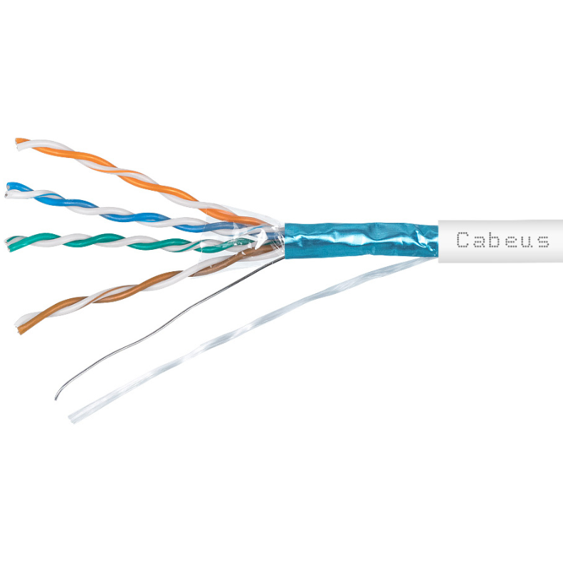 Бухта Cabeus FTP-4P-Cat.5e-SOLID-LSZH-WH, 305м