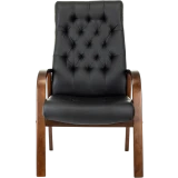 Офисное кресло Бюрократ T-9928 Walnut CF Black (T-9928WALNUT-CF/B)