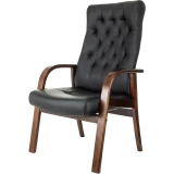Офисное кресло Бюрократ T-9928 Walnut CF Black (T-9928WALNUT-CF/B)