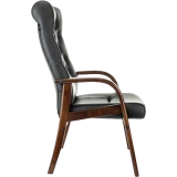 Офисное кресло Бюрократ T-9928 Walnut CF Black (T-9928WALNUT-CF/B)