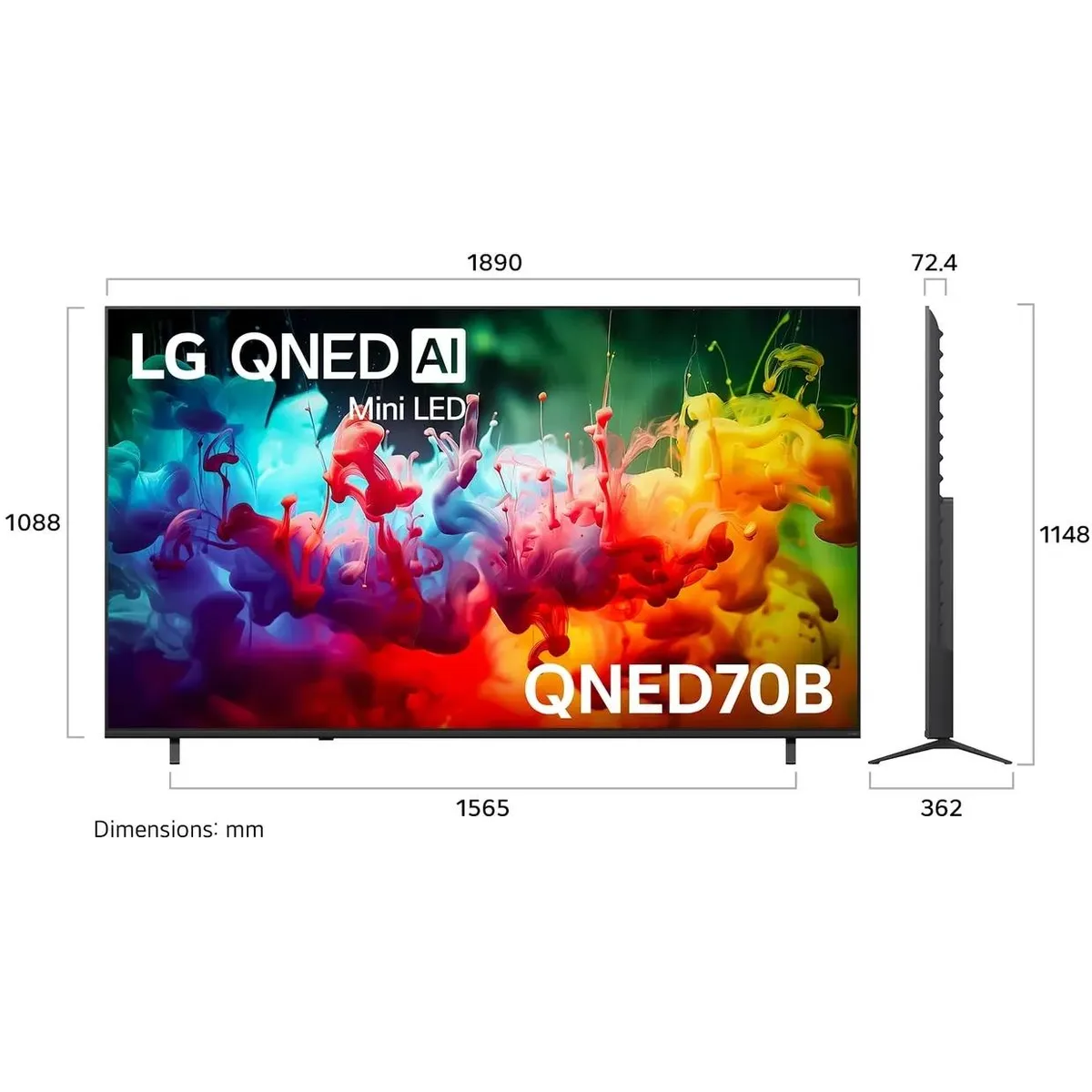 ЖК телевизор LG 85" 85QNED70B6A - фото 2