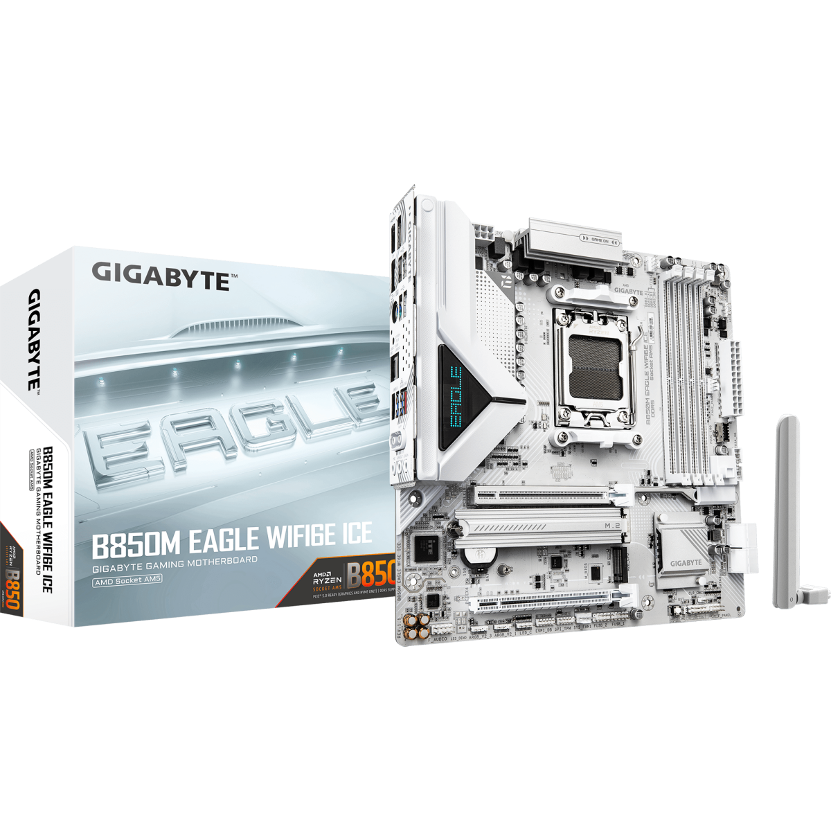 Материнская плата Gigabyte B850M EAGLE WIFI6E ICE (rev. 1.1) - фото 4