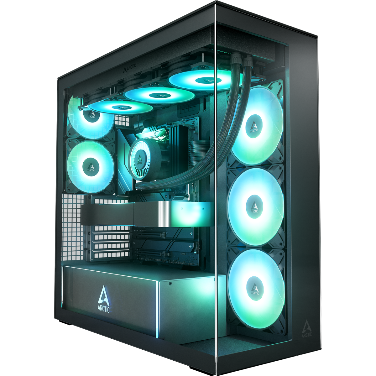 Корпус Arctic Xtender Clear Black - ACPCC00023A - фото 7