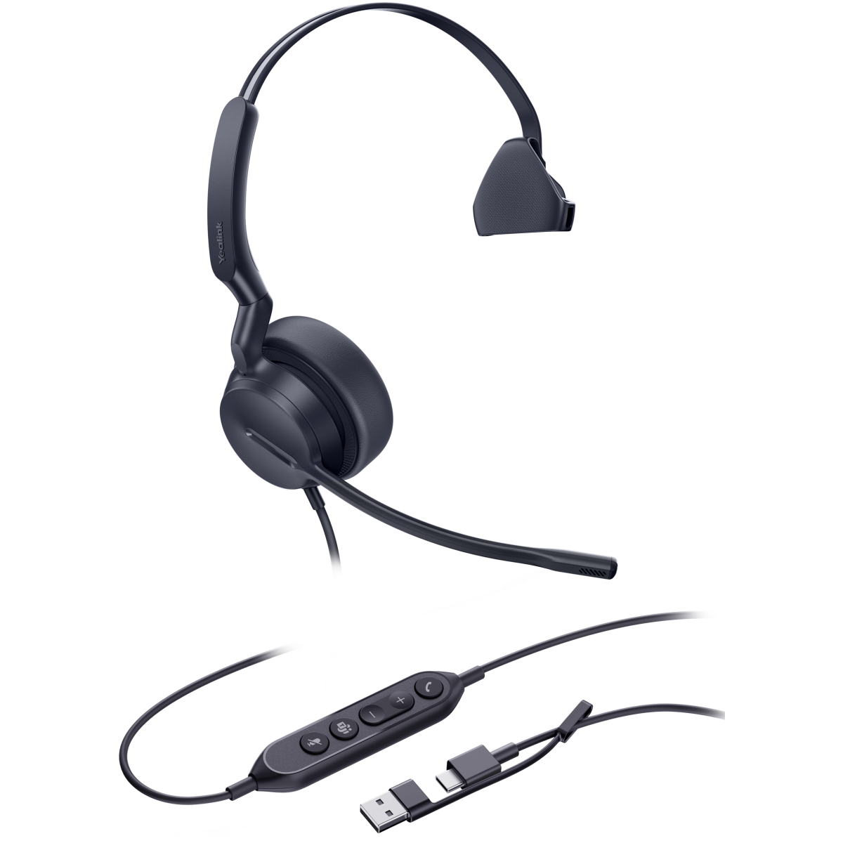 Гарнитура Yealink UH44 Mono USB-C/A - 1308241 - фото 3