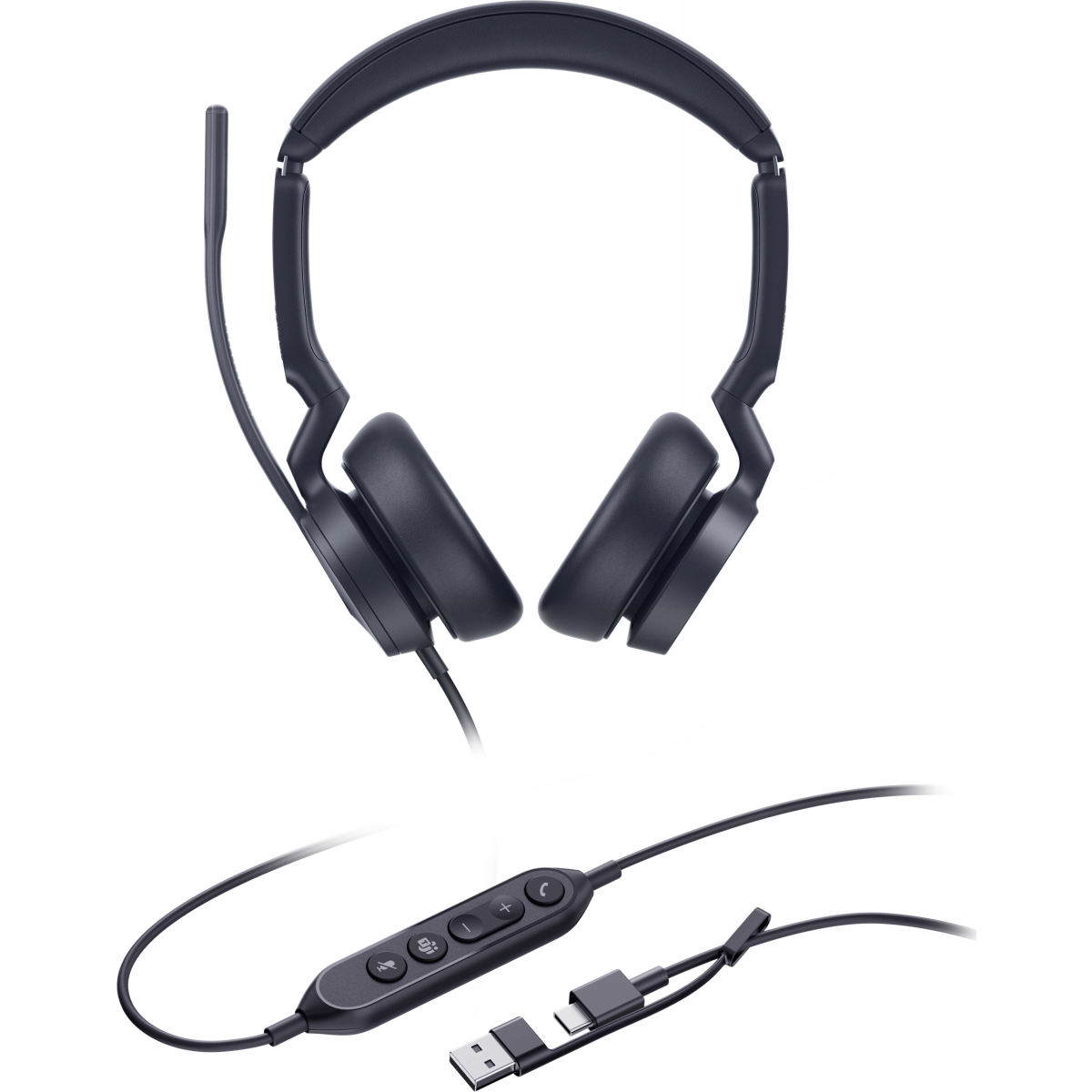 Гарнитура Yealink UH46 Dual UC USB-C/A - 1308183 - фото 2