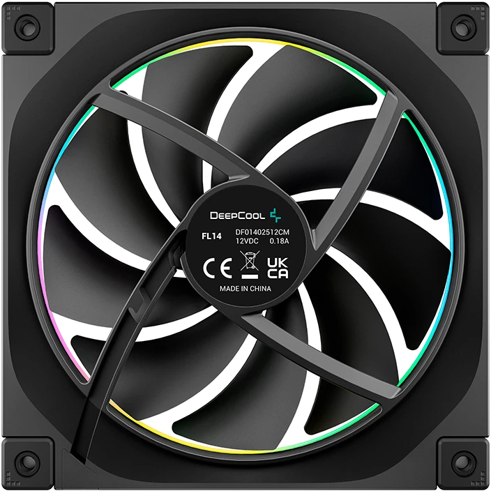 ..... Вентилятор для корпуса DeepCool FL14 (0224) Б/У - R-FL14-BKAPN1-G - фото 4