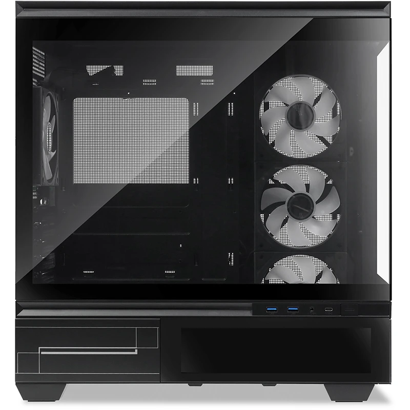 Корпус Thermalright M10 Vision FAN4-M Black - TL-M10 Vision Black FAN4-M - фото 3
