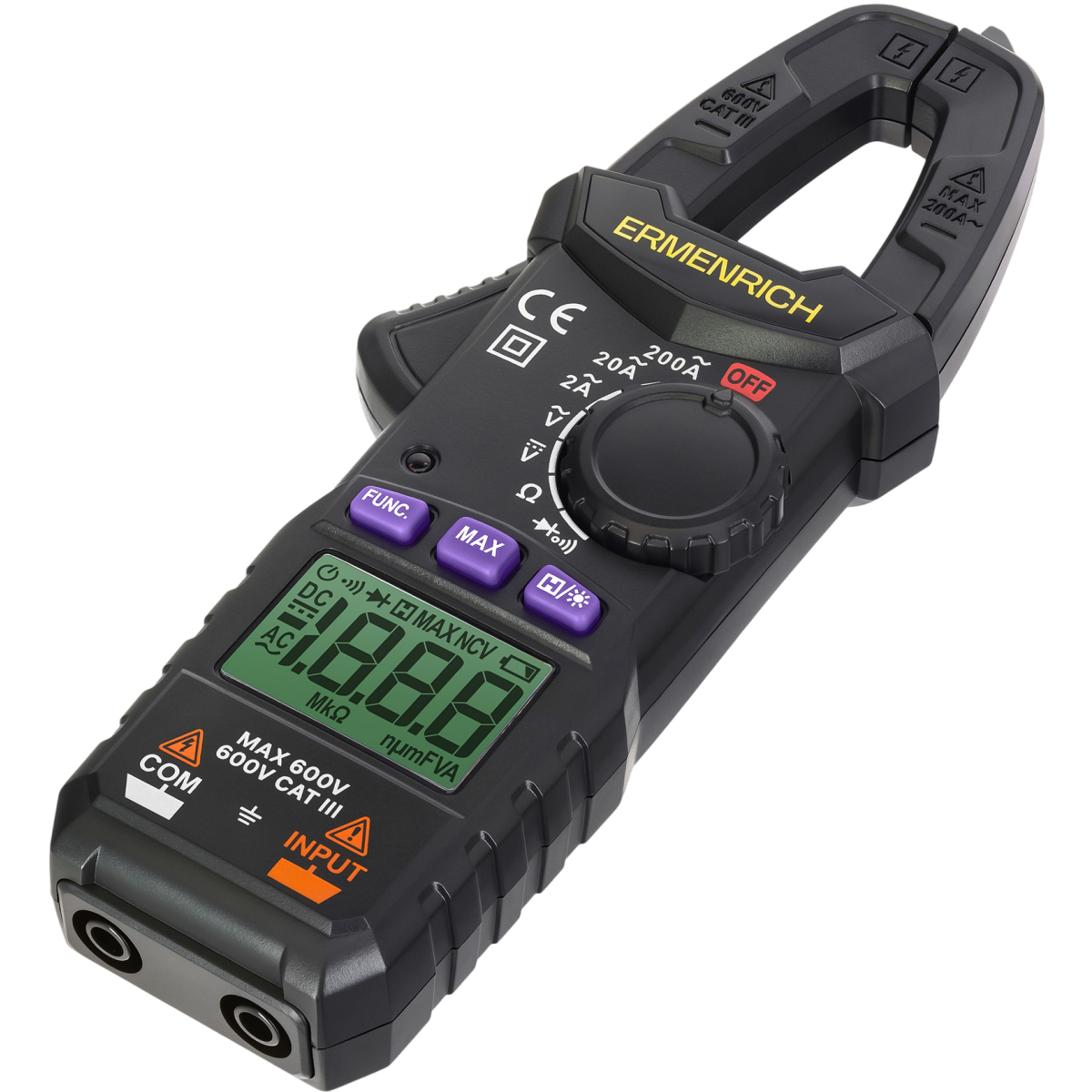 Токоизмерительные клещи ERMENRICH Ping MK10 Purple - 86322 - фото 5