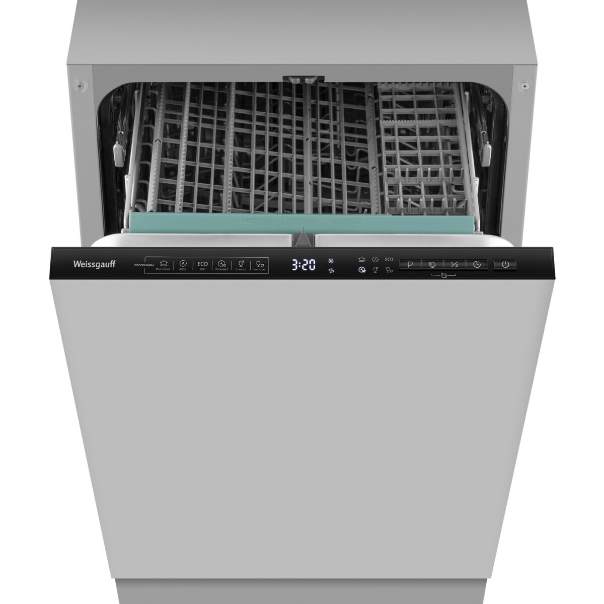 Встраиваемая посудомоечная машина Weissgauff BDW 4535 D Inverter Autoopen Timer Floor - 440428 - фото 3