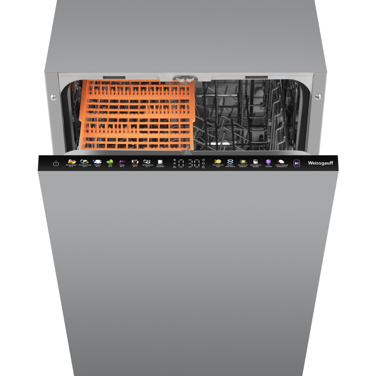 Встраиваемая посудомоечная машина Weissgauff BDW 4538 Touch Inverter Autoopen Timer Floor - 438943 - фото 2