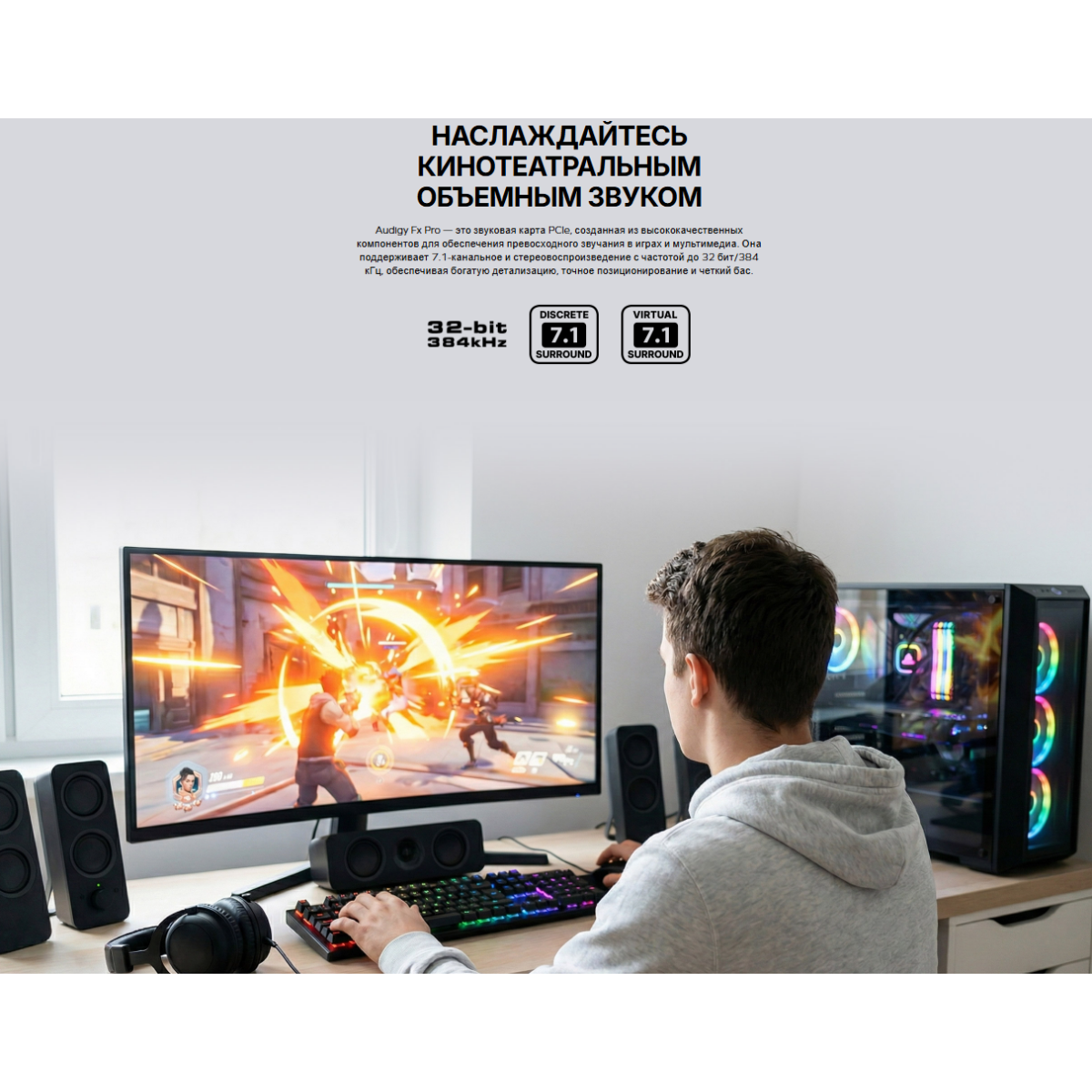 Звуковая карта Creative Sound Blaster Audigy FX PRO - 70SB197000000 - фото 9
