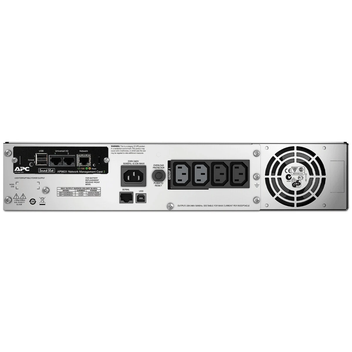 ИБП APC SMT1500RMI2UNC Smart-UPS 1500VA - фото 2