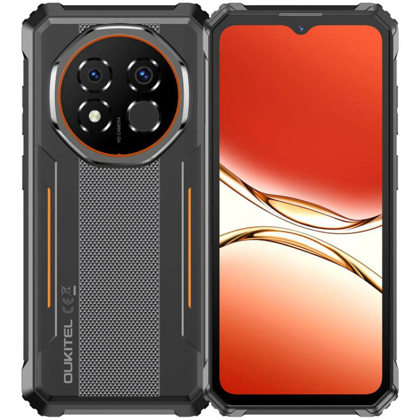 Смартфон Oukitel G6 8/256GB Black/Orange - OTG6-8256ORA