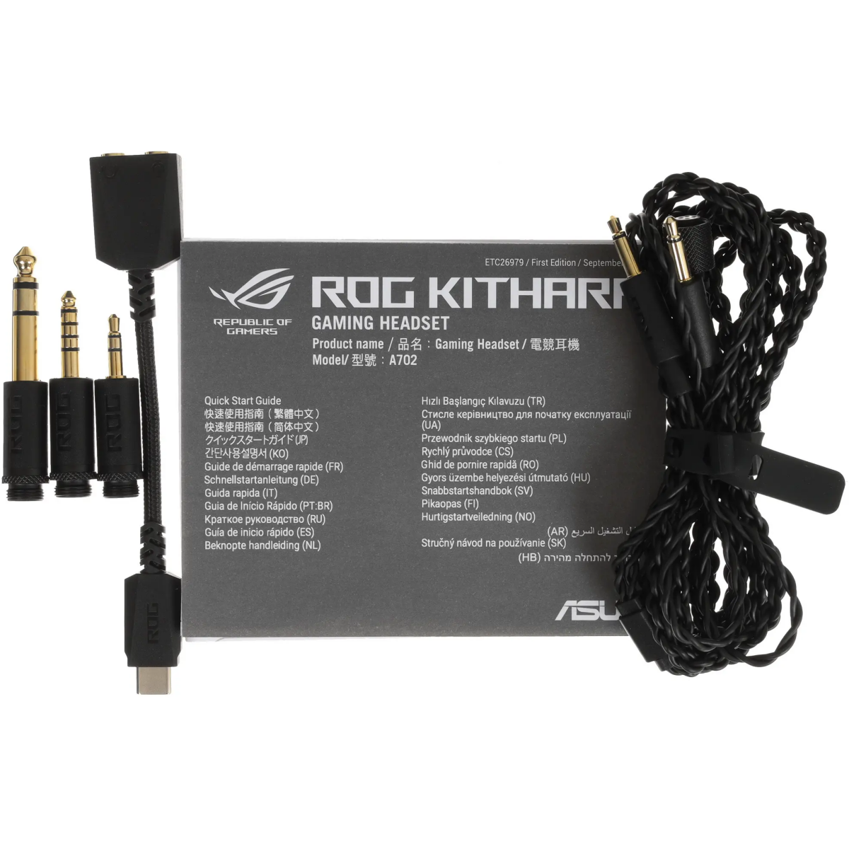 Гарнитура ASUS ROG Kithara Gaming Headset Black - 90YH0470-BHUA00 - фото 7