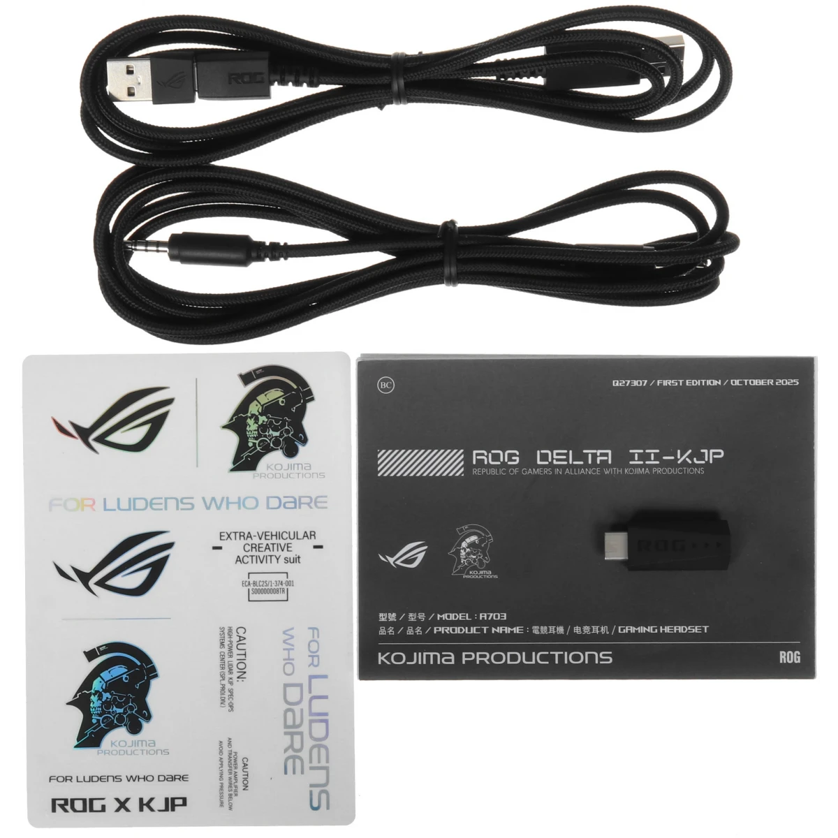 Гарнитура ASUS ROG Delta II-KJP White - 90YH04C0-BHUA10 - фото 7