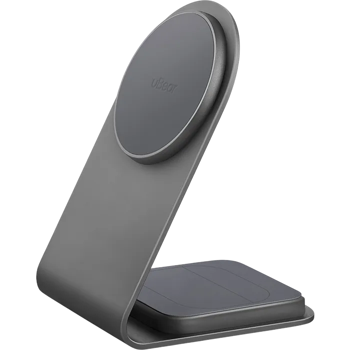 Беспроводное зарядное устройство uBear Stellar Dual Grey - WL26SG21SD-AD - фото 2