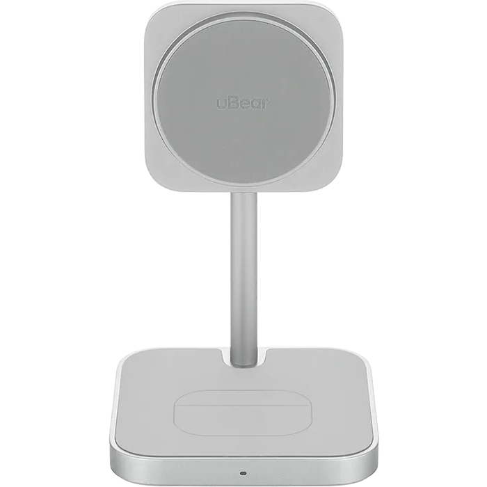 Беспроводное зарядное устройство uBear Evoke Silver + Type-C Cable - WL25SL31EV-AW - фото 2