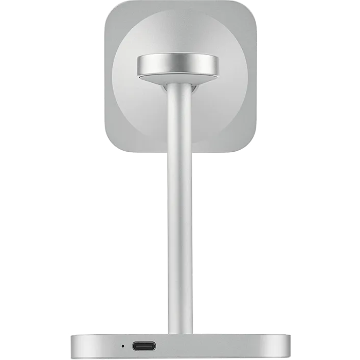 Беспроводное зарядное устройство uBear Evoke Silver + Type-C Cable - WL25SL31EV-AW - фото 3