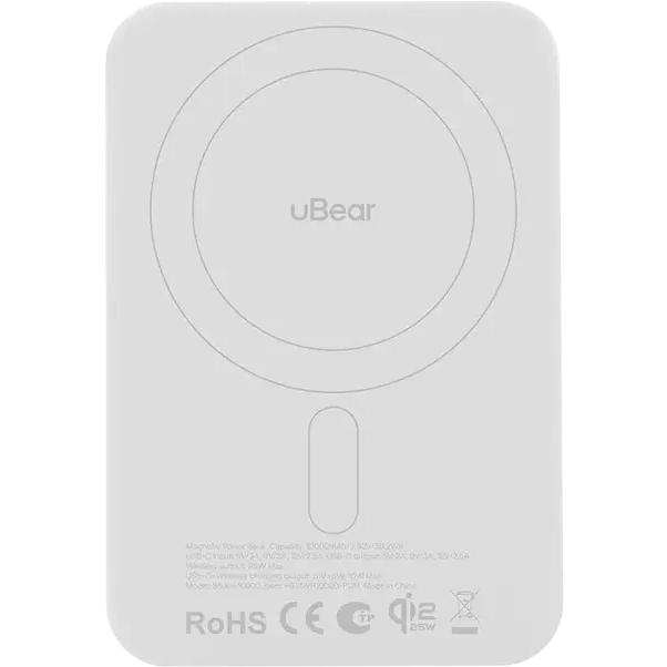 Внешний аккумулятор uBear Strike 5000 White - PB28WH5000-PDM - фото 3