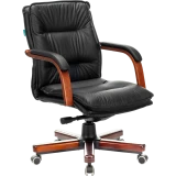 Офисное кресло Бюрократ T-9927WALNUT-LOW Black (T-9927WALNUT-LOW/BL)