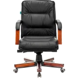 Офисное кресло Бюрократ T-9927WALNUT-LOW Black (T-9927WALNUT-LOW/BL)