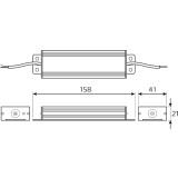 Блок питания для светодиодной ленты Gauss BT523