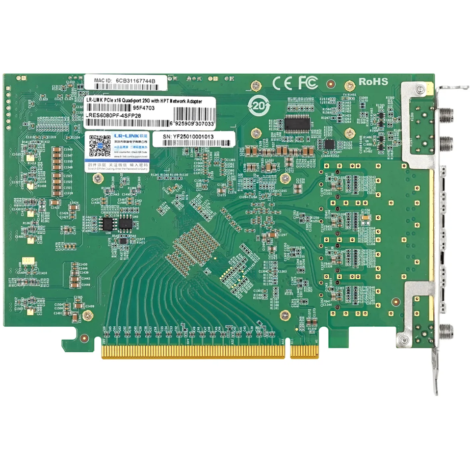Сетевая карта LR-LINK (Linkreal) LRES6080PF-4SFP28 - фото 3