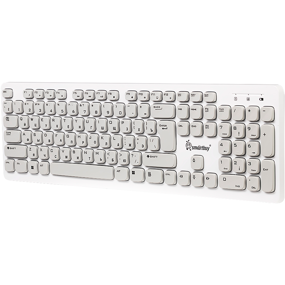 Клавиатура SmartBuy ONE 252 USB White/Grey - SBK-252AG-WC - фото 3