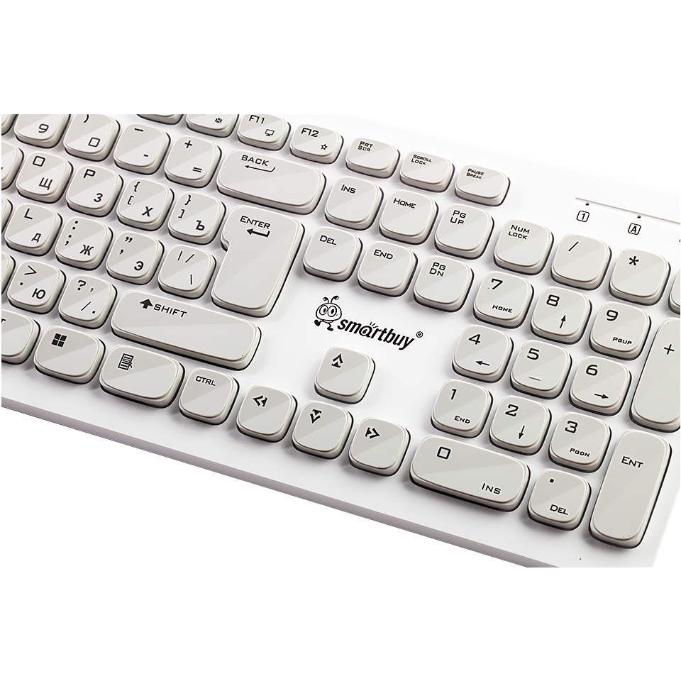 Клавиатура SmartBuy ONE 252 USB White/Grey - SBK-252AG-WC - фото 6