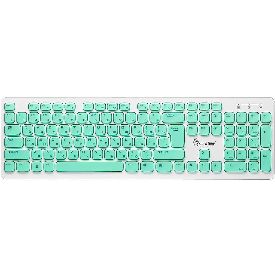 Клавиатура SmartBuy ONE 252 USB White/Green - SBK-252AG-WG