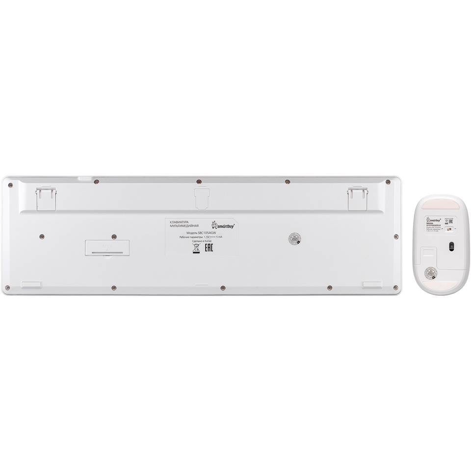 Клавиатура + мышь SmartBuy 105AG White - SBC105AGW - фото 3
