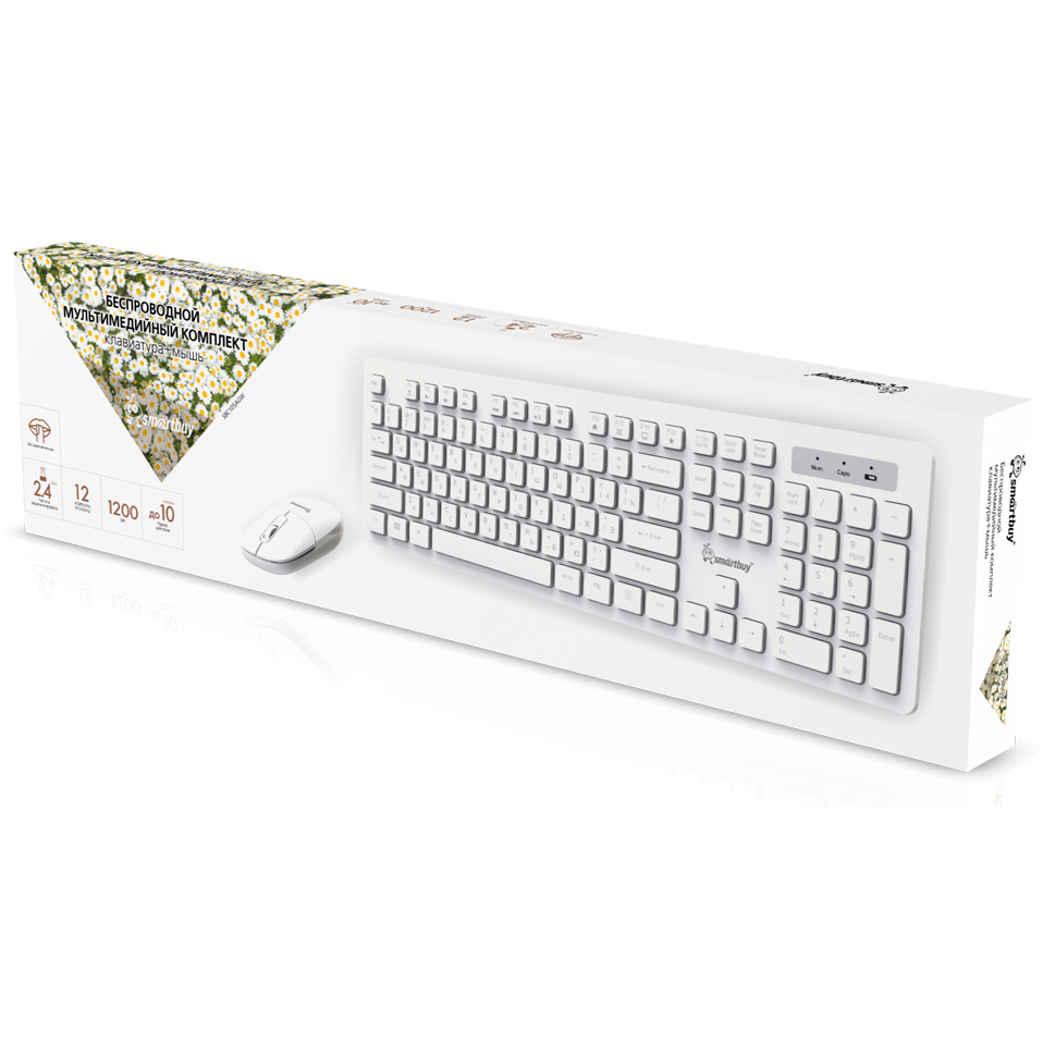 Клавиатура + мышь SmartBuy 105AG White - SBC105AGW - фото 4
