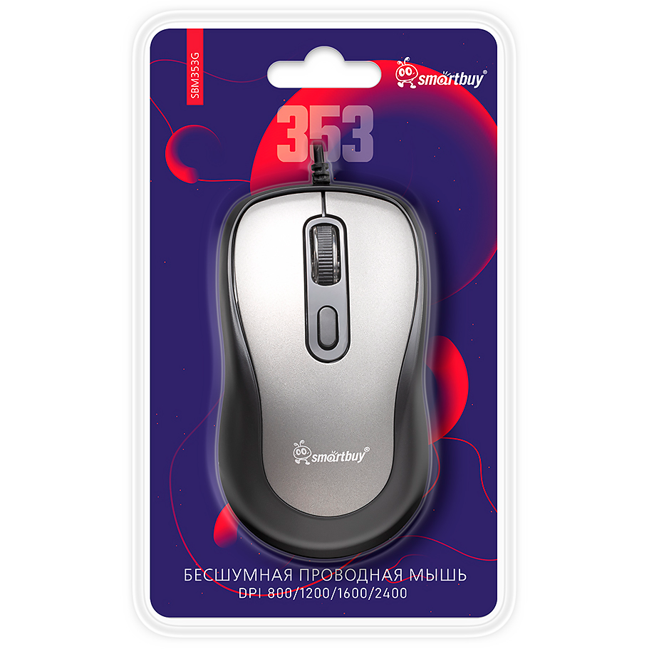 Мышь SmartBuy 353 Grey - SBM353G - фото 8