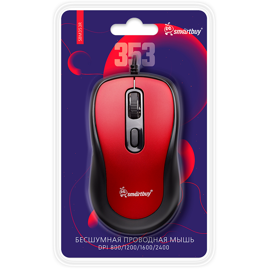 Мышь SmartBuy 353 Red - SBM353R - фото 8