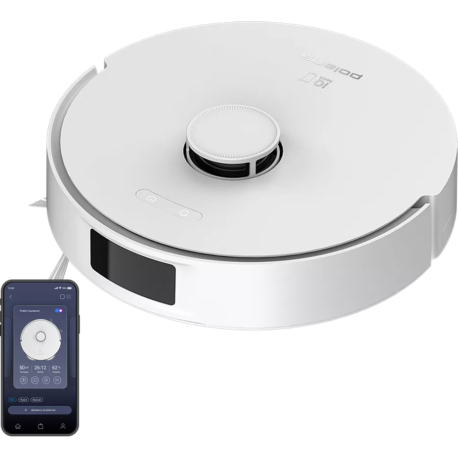 Робот-пылесос Polaris PVCR 4750 Wi-Fi IQ Home White