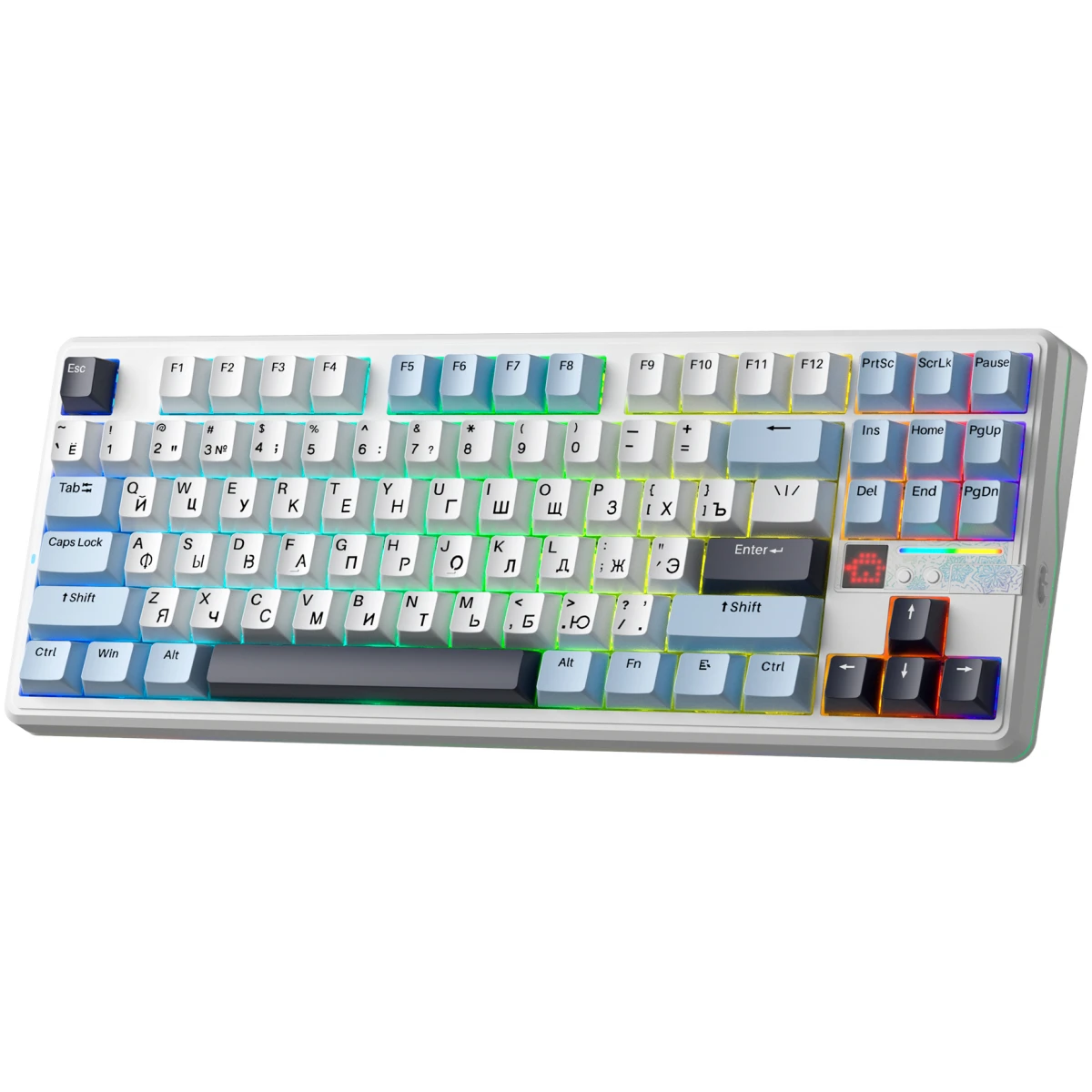 Клавиатура AULA F87 Pro V2 Blue/White/Purple - фото 2