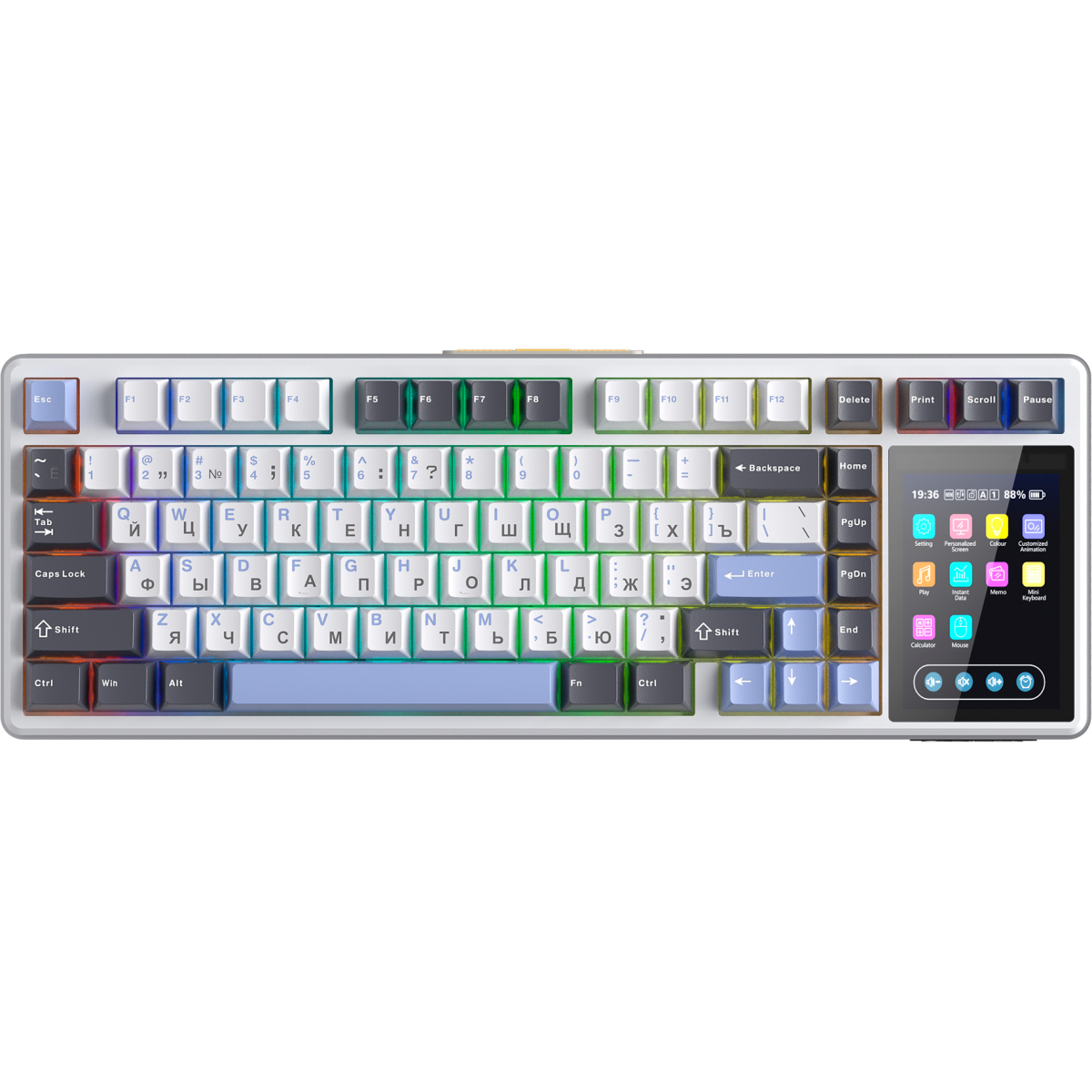 Клавиатура AULA L99 White/Grey/Blue