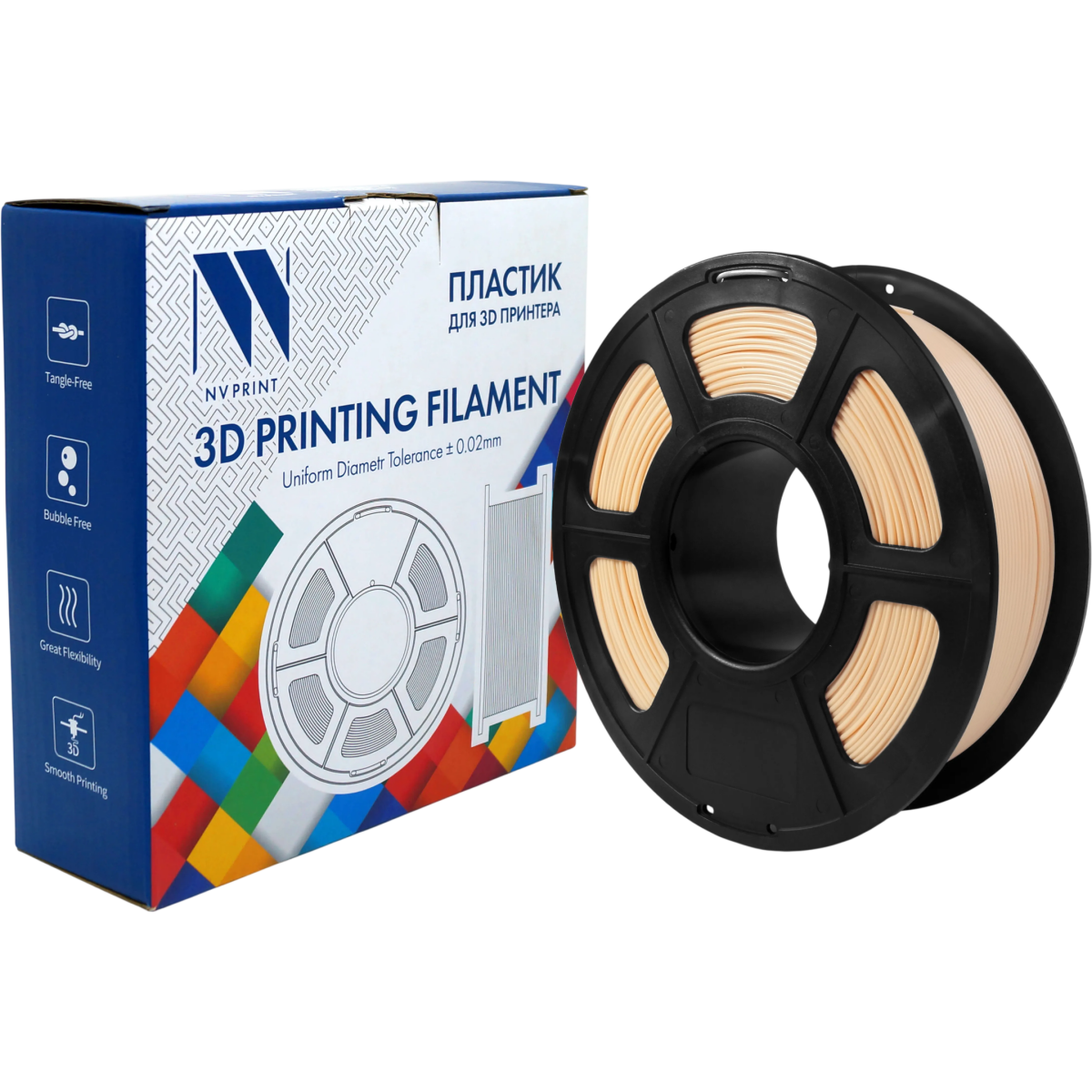 Пластик для 3D принтера NV Print NV-3D-PETG-SKIN