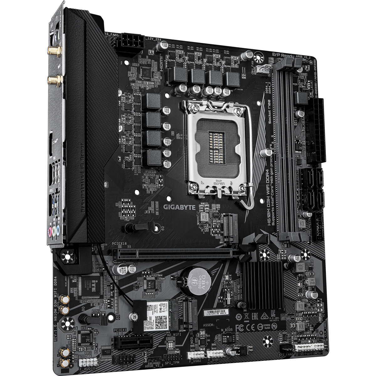 Материнская плата Gigabyte H610M D3H WIFI DDR4 - фото 2