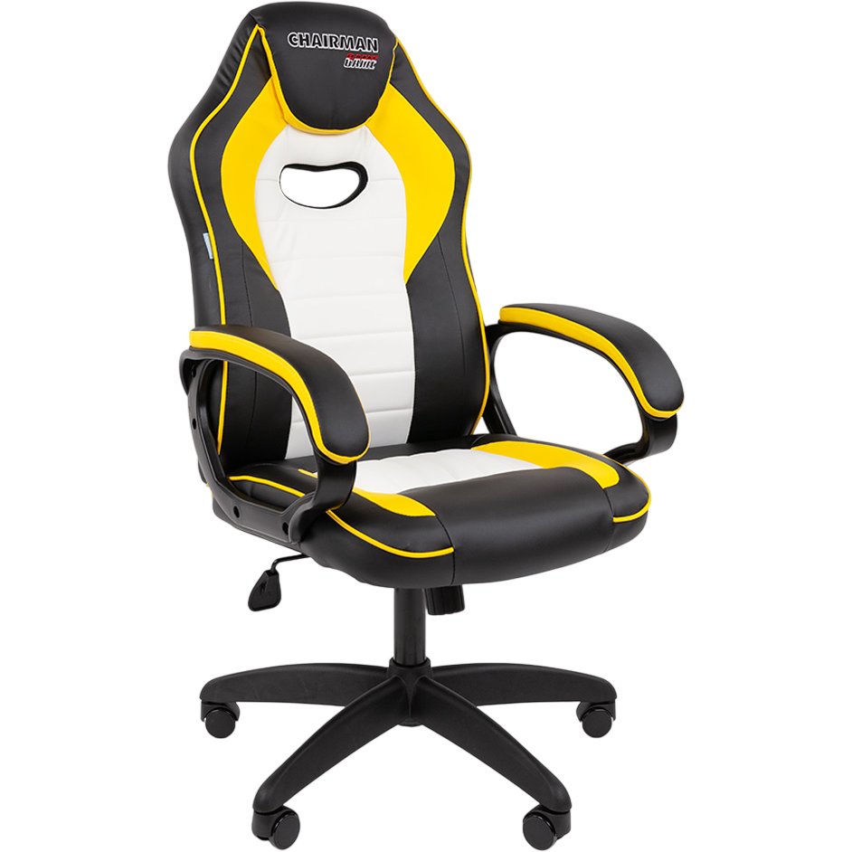 Игровое кресло Chairman Game 16 Black/Yellow/White (00-07197802)